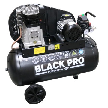 Kompresor dvotaktni Black Pro B3800B 10 bar 3 KS/2.2 kW 245.6 l/min 90 l