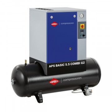Kompresor vijčani APS 5.5 Basic G2 Combi 10 bar 5.5 KM/4 kW 516 l/min 200 l