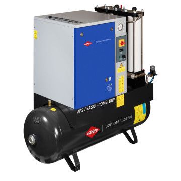 Kompresor vijčani APS 7 Basic i-Combi Dry 10 bar 7.5 KM/5.5 kW 780 l/min 200 l s adsorpcijskim filtracijskim setom OFAG4