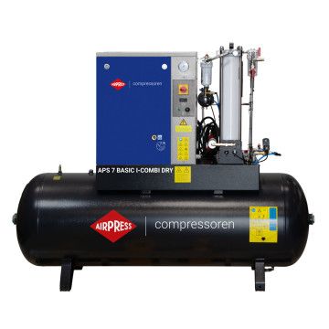 Kompresor vijčani APS 7 Basic i-Combi Dry 10 bar 7.5 KM/5.5 kW 780 l/min 500 l s adsorpcionim filtarskim setom OFAG4