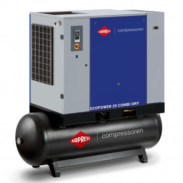 Kompresor vijčani EcoPower 25B Combi Dry 10 bar 25 KS/18,5 kW 2700 l/min 500 l