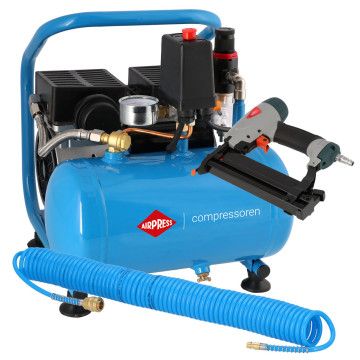 Mali kompresor L 6-95 + set za čavlanje i pneumatska cijev