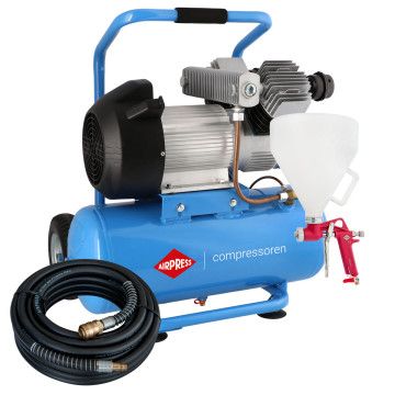 Kompresor LM 25-350 + set sa pištoljem za gipsanje i pneumatskom crevom