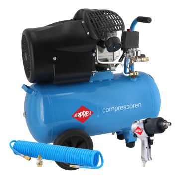 Kompresor dvotlačni HL 425-50 + set pneumatskog ključa i pribor