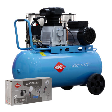 Kompresor dvotlačni HL 340-90 + set pneumatskih dodataka