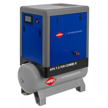Kompresor vijčani APS 7.5 IVR Combi X 10 bar 7.5 KM/5.5 kW 170-760 l/min 200 l