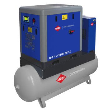 Kompresor vijčani APS 7.5 Combi Dry X 10 bar 7.5 KM/ 5.5 kW 690 l/min 500 l