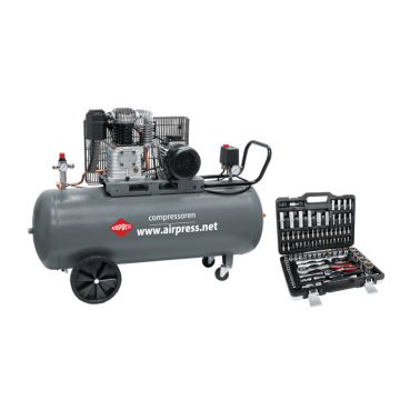 Kompresor Klipni HL 425-150 + Set alata u kutiji