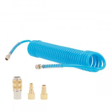 Crijevo za zrak spiralno PU ojačano 5 m fi 8 x 5 mm 1/4" 10 bar