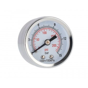 Manometar 40 mm 1/8" 0-15 bar - stražnji priključak