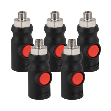 Brzo priključak siguran 1/4” vanjska navoja 5 kom.