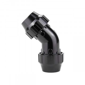 Spoj za cijevi 45 st fi 20 mm aluminijski